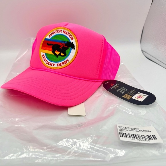 Hot Pink Aviator Nation Hats NWT Aviator Nation Kentucky Derby